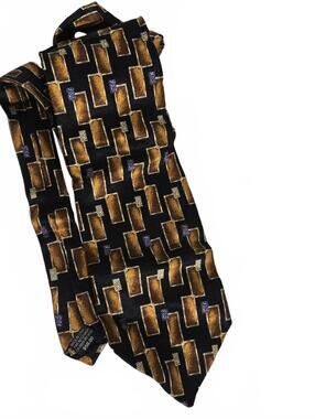 Necktie / Progress 1878 Vintage / 58" / Canada / Geometric Art Deco